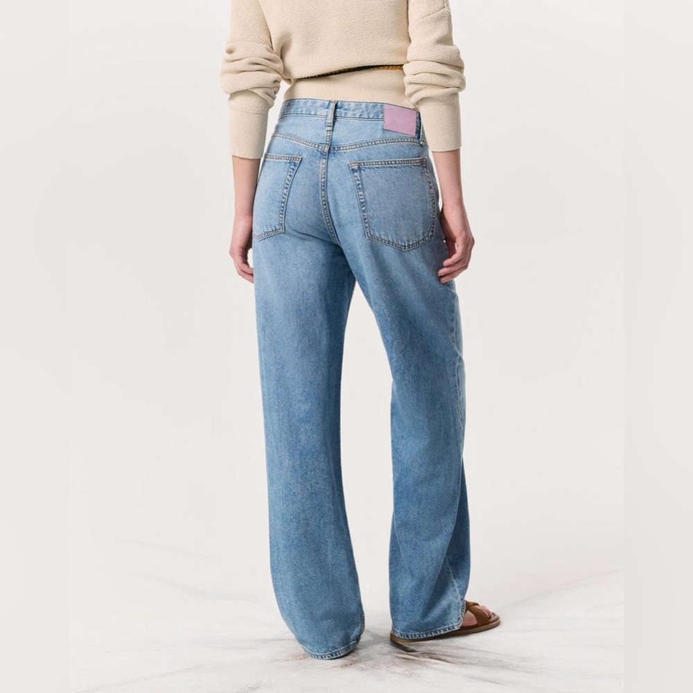 Rag & Bone Logan Mid-Rise Wide Leg Jeans - Picture 2 of 10